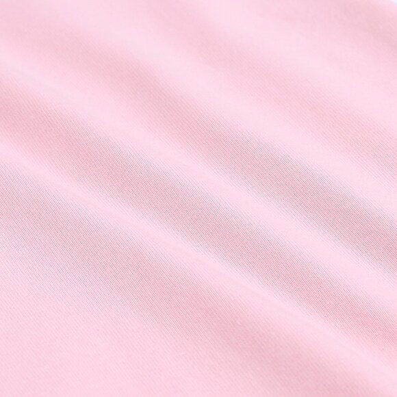 CUTE MONOGRAM-BABY ROMPER-Short Sleeve Double Zipper Cotton Pink 4-Sizes Girl - Picture 13 of 14